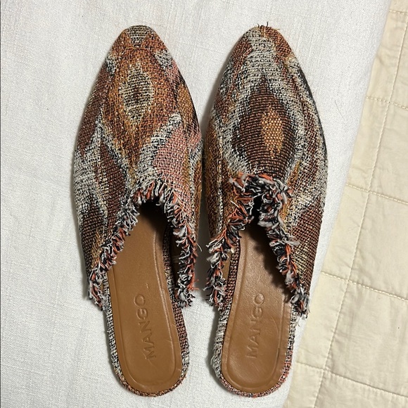 Mango Earthy Tones Textured Mules - Picture 1 of 1